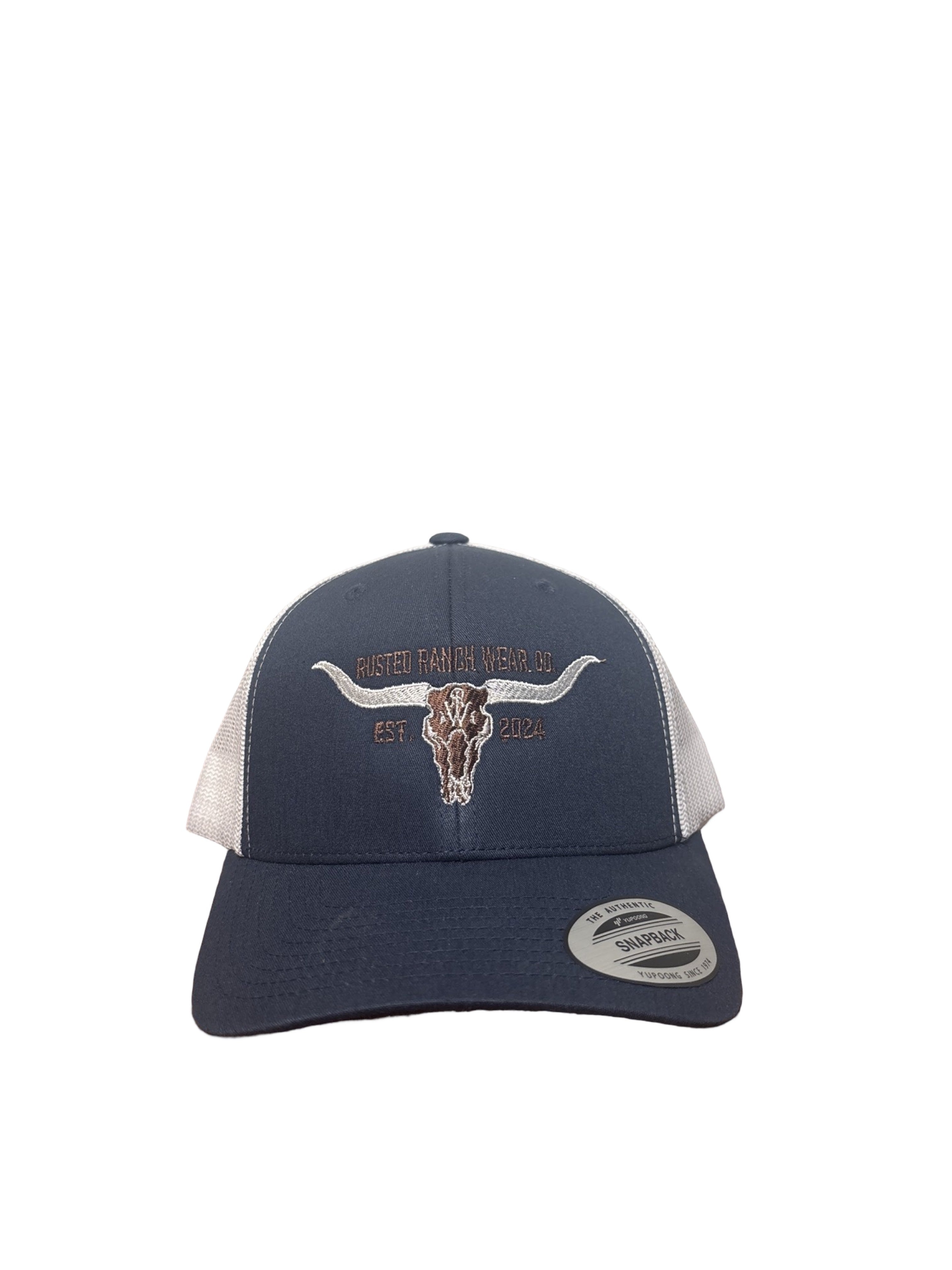 Longhorn Curve - Navy/White