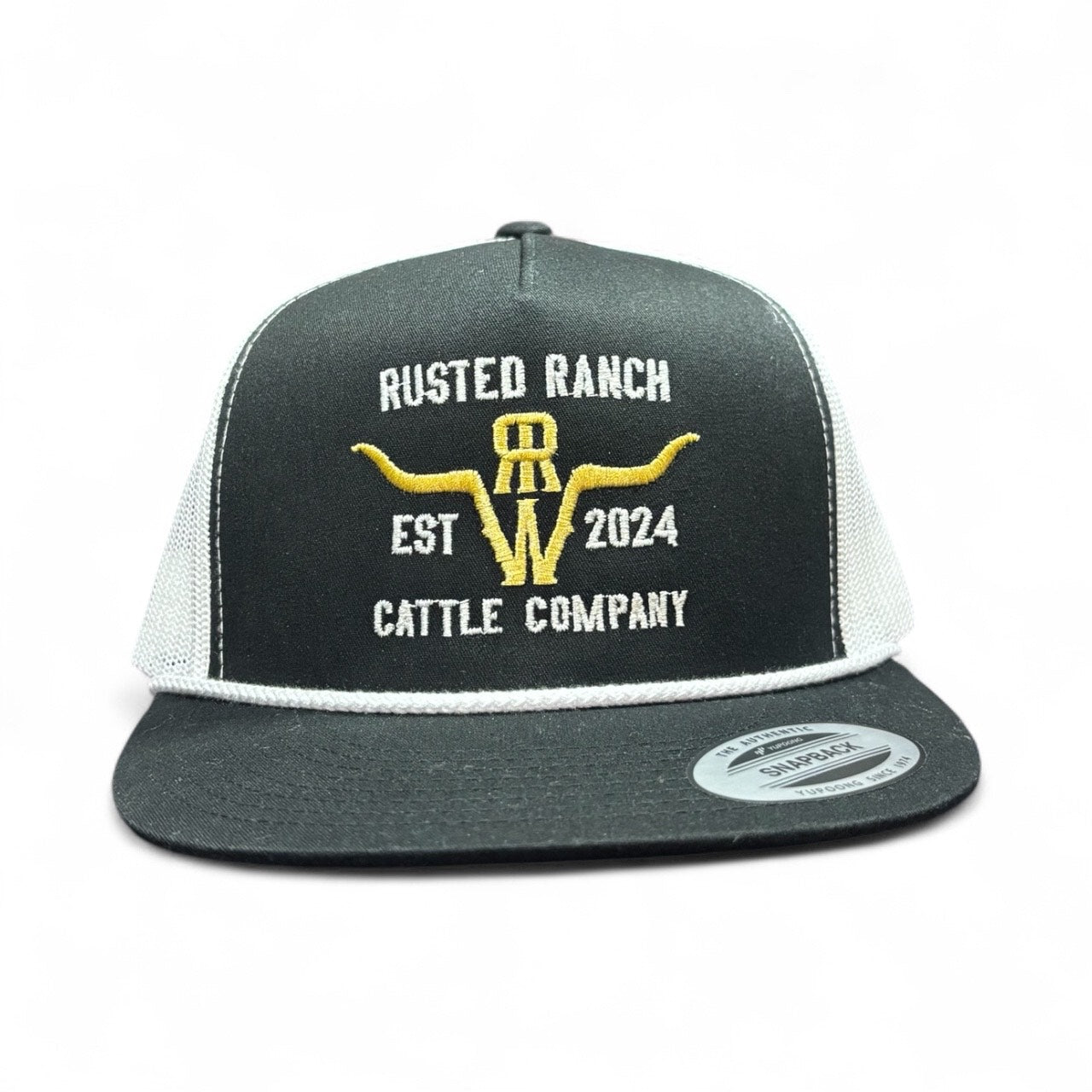 Homestead Cattle Co Flat - Black/White (Gold/White)