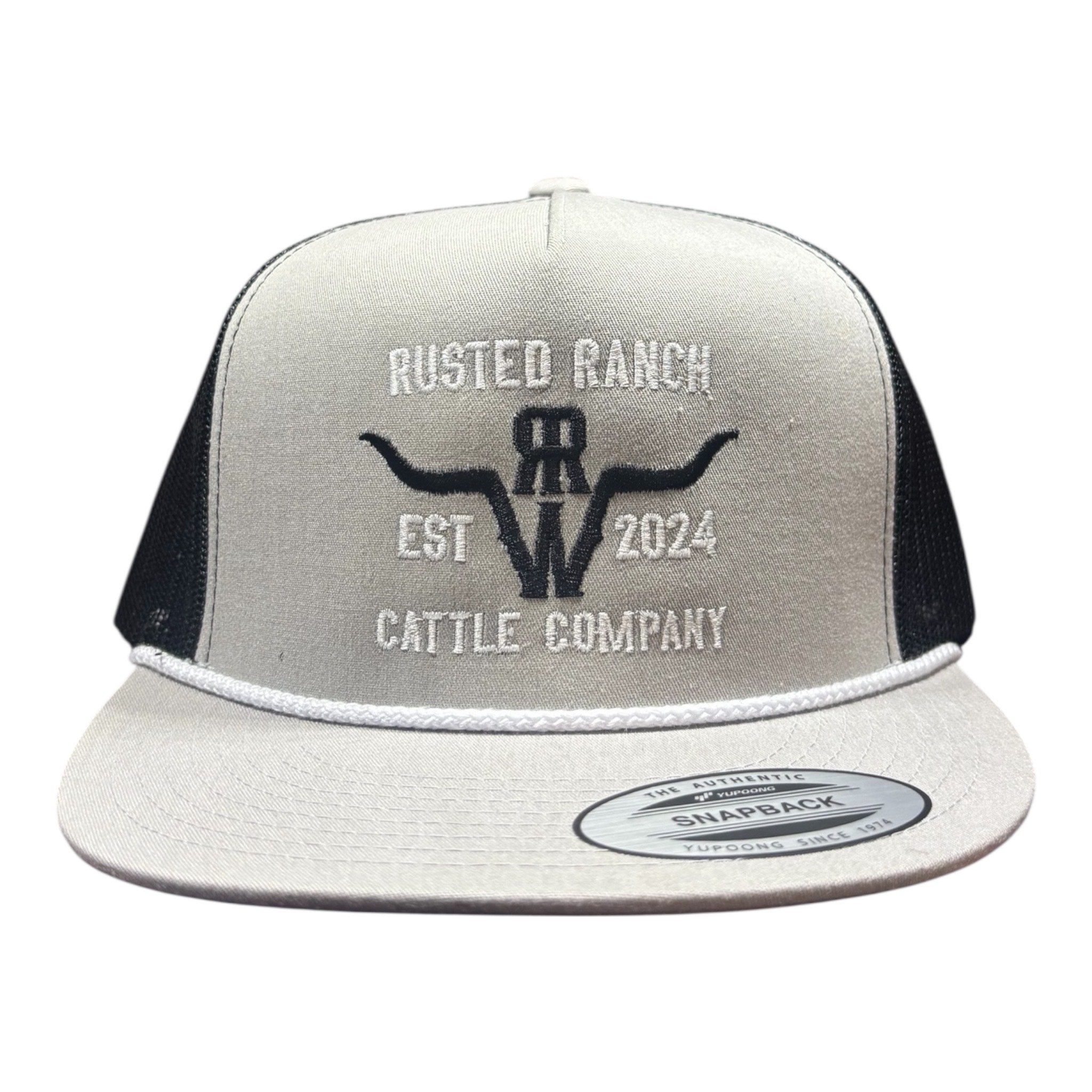 Homestead Cattle Co Flat - Silver/Black (Black/White)