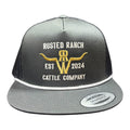 Homestead Cattle Co Flat -Charcoal (Gold/White)