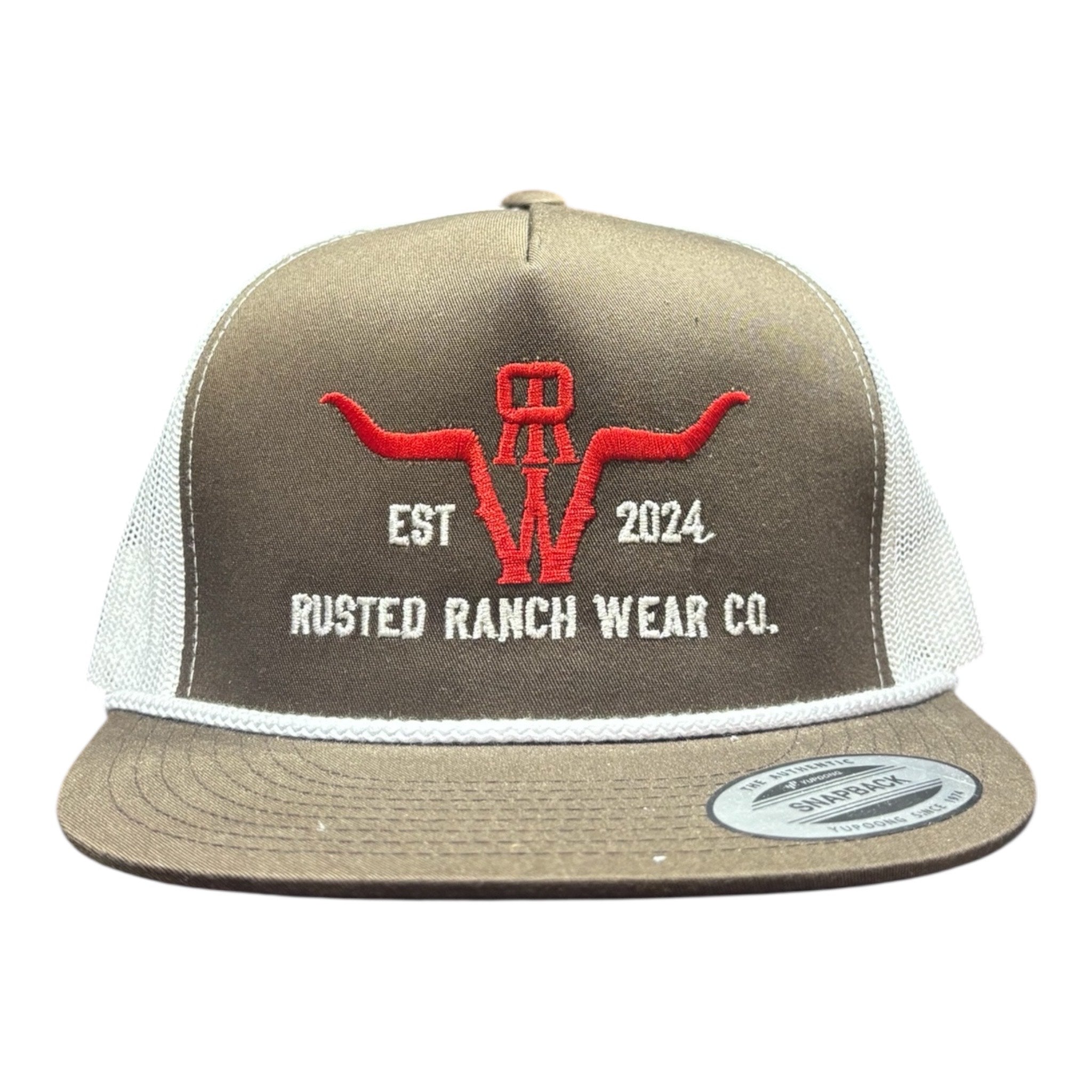 Homestead RRW Flat - Brown/White (Red/White)