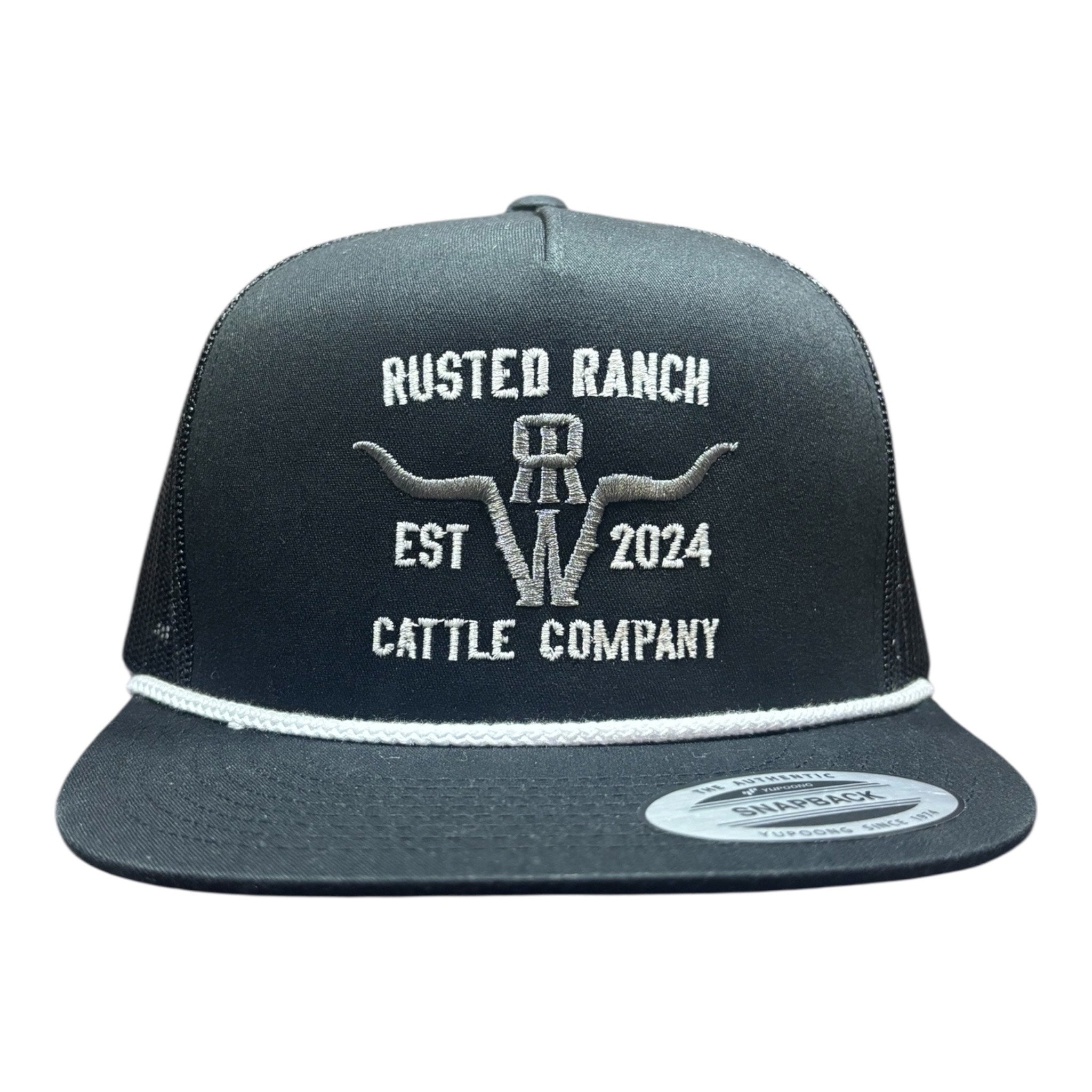 Homestead Cattle Co Flat - Black (Silver/White)