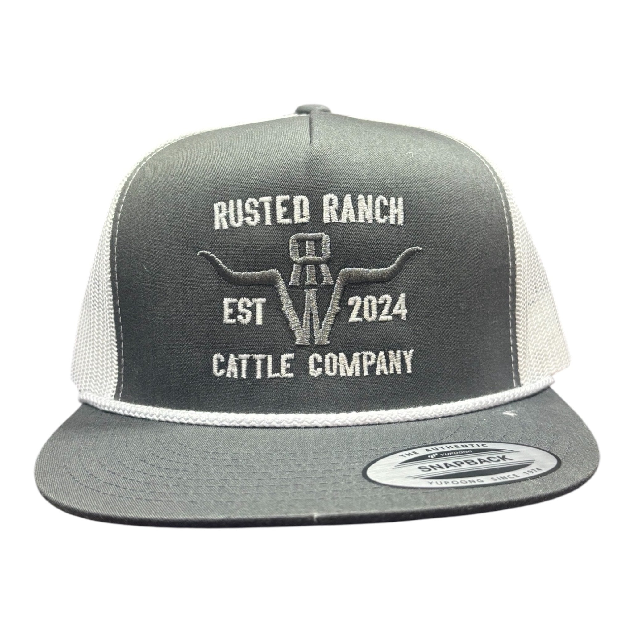 Homestead Cattle Co Flat - Charcoal/White (Silver/White)